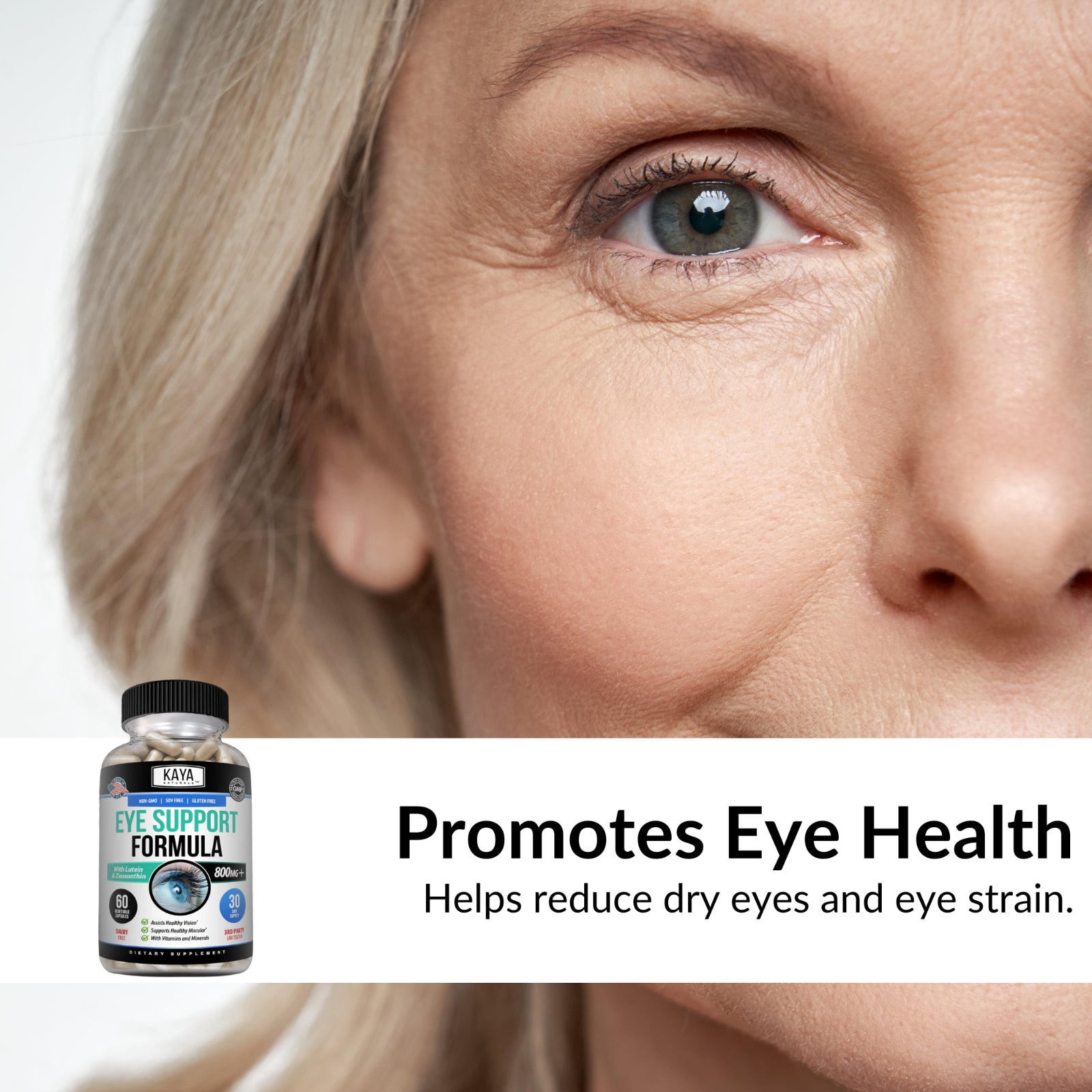 Eye Health Supplement, Lutein and Zeaxanthin, Vision Health, Eye Strain Support