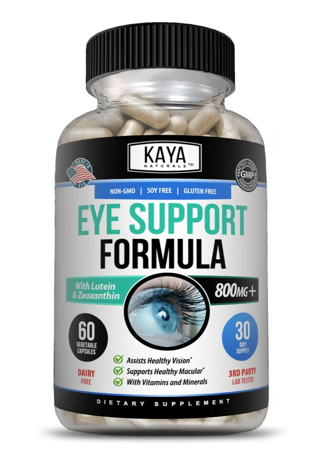 Eye Health Supplement, Lutein and Zeaxanthin, Vision Health, Eye Strain Support